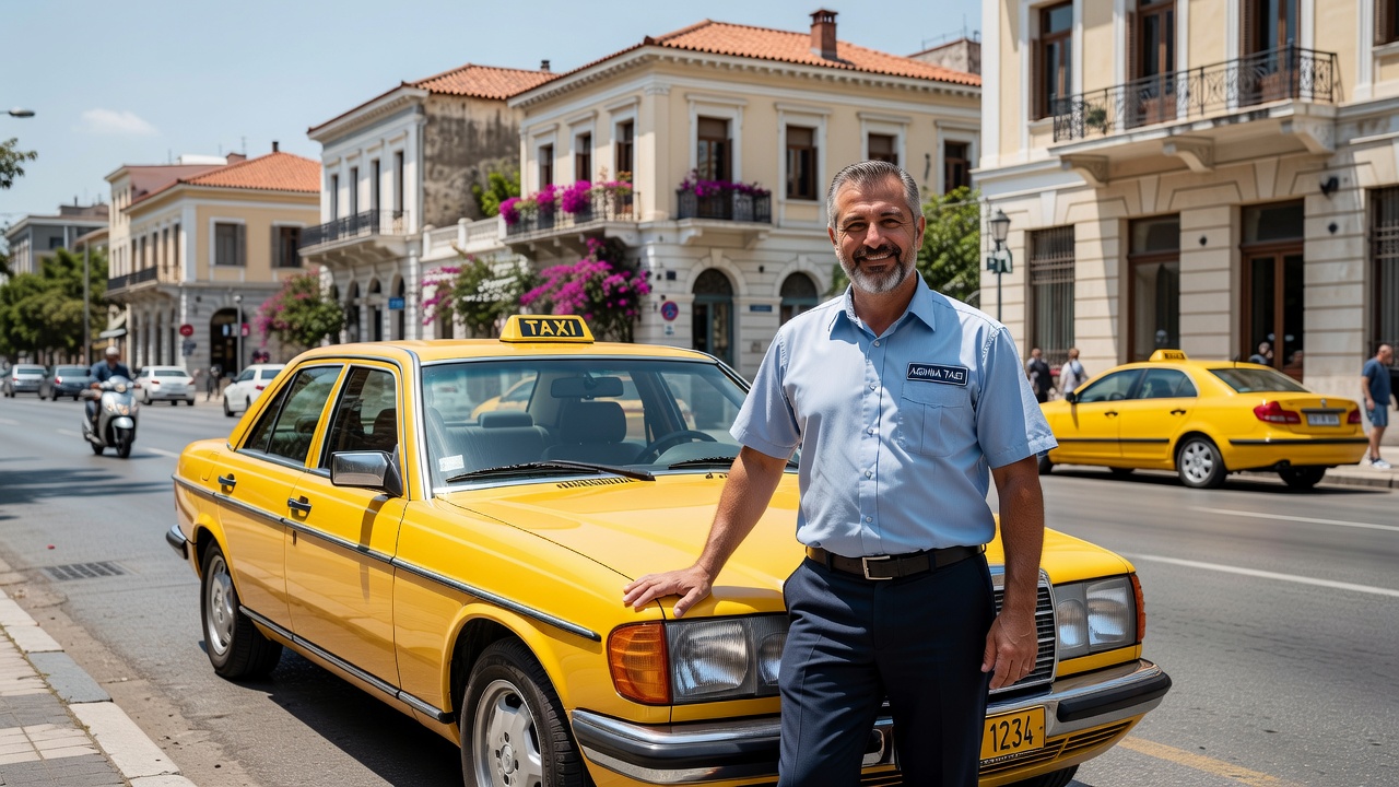 Επαγγελματίας ταξιτζής στην Ελλάδα